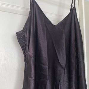 Slip dress with peekaboo sides and side slits